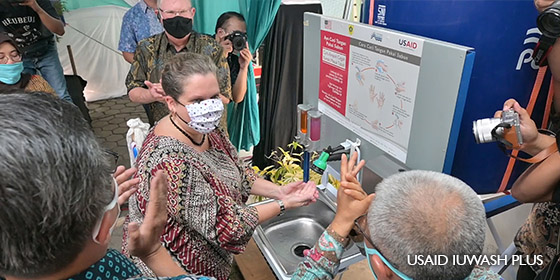 Pemerintah AS Bantu Perkotaan di Indonesia Meningkatkan Praktik Cuci Tangan Pakai sabun untuk Perangi COVID-19