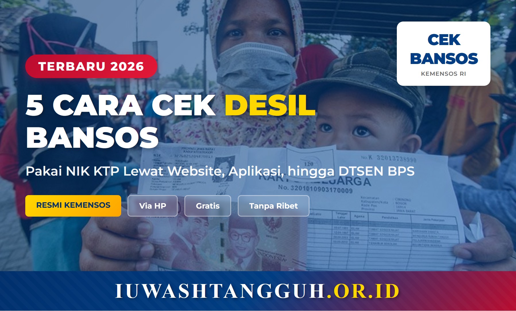 5 Cara Cek Desil Bansos Pakai NIK KTP di DTSEN BPS hingga Kantor Dinsos Terbaru 2026