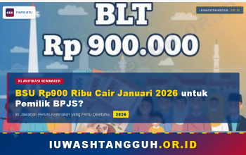 BSU Rp900 Ribu Cair Januari 2026 untuk Pemilik BPJS? Ini Jawaban Resmi Kemnaker yang Perlu Diketahui