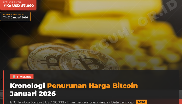 Bitcoin Anjlok di Bawah USD 90.000: Dampak Perang Dagang Eropa-AS dan Strategi Investor 2026