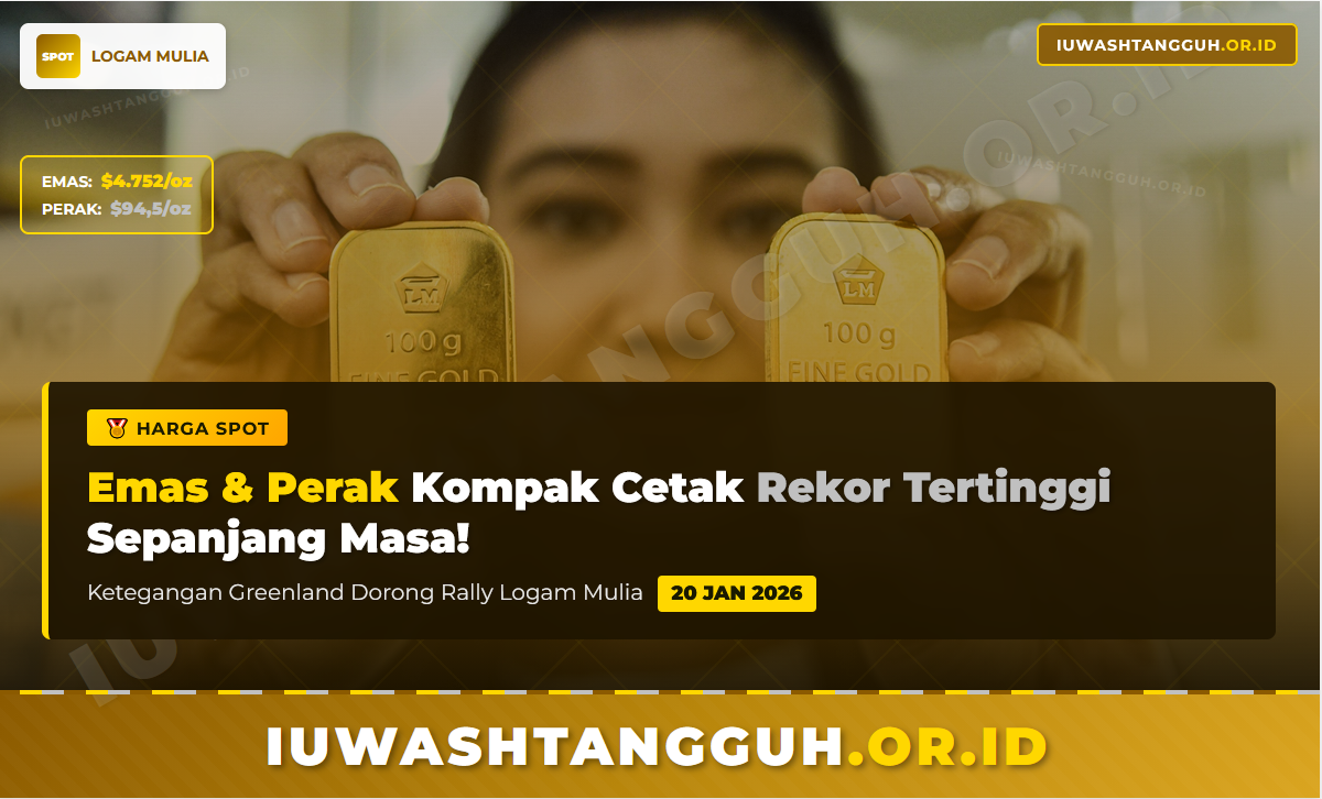 Harga Emas dan Perak Spot Hari Ini 20 Januari 2026: Kompak Cetak Rekor  Tertinggi Sepanjang Masa