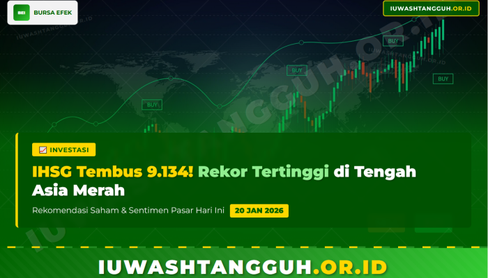 IHSG 20 Januari 2026 Cetak Rekor Tertinggi 9.134, Rekomendasi Saham Minggu Ini