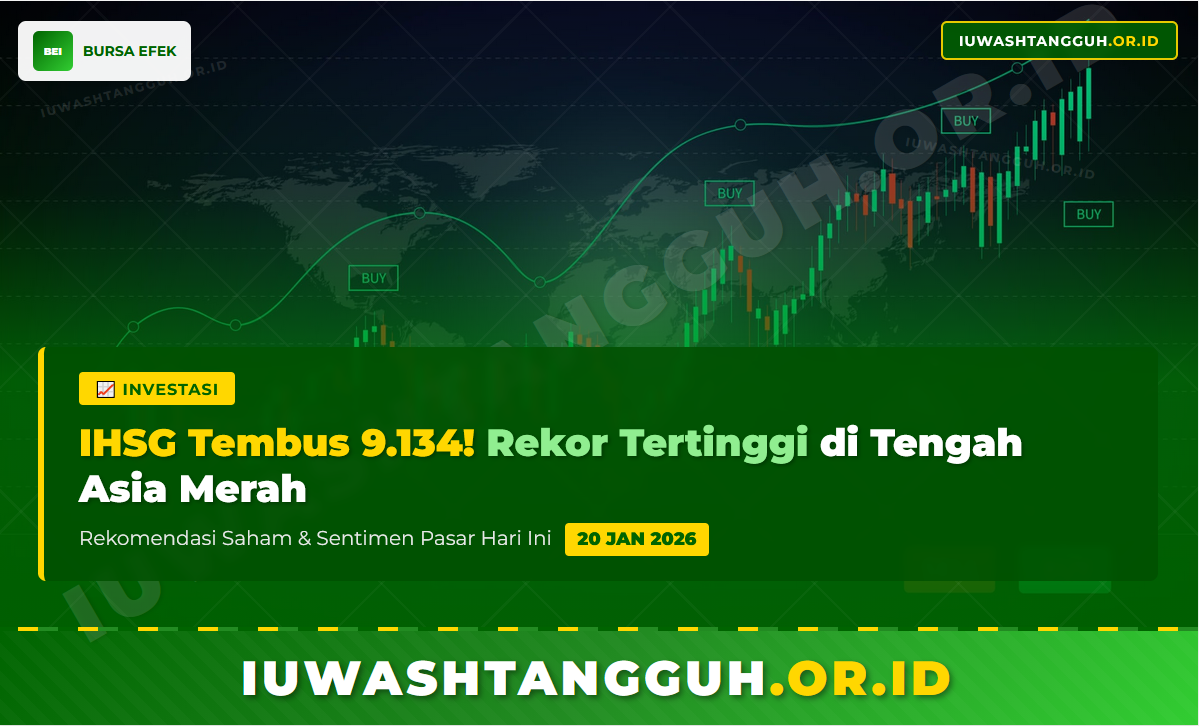 IHSG 20 Januari 2026 Cetak Rekor Tertinggi 9.134, Rekomendasi Saham Minggu Ini