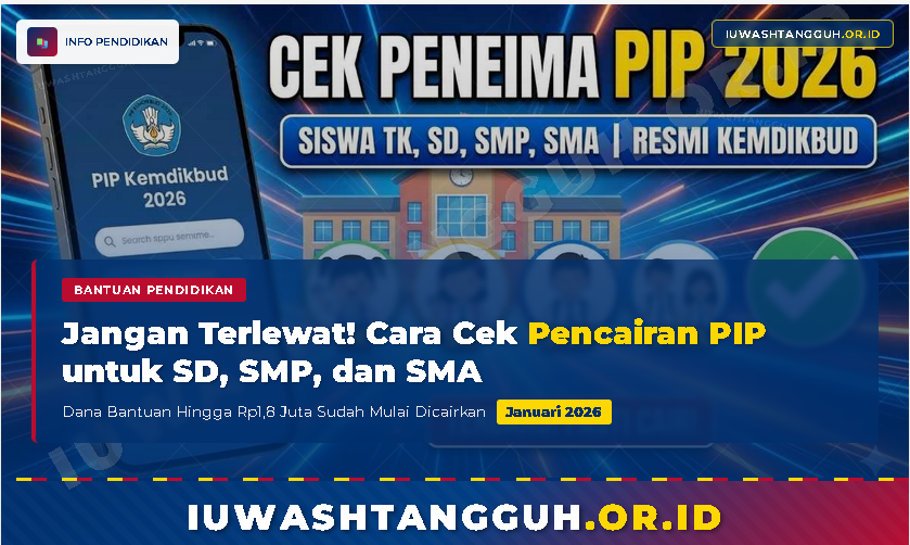 Jangan Sampai Terlewat! Cara Cek Pencairan PIP Januari 2026 untuk SD, SMP, dan SMA