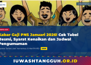 Kabar Gaji PNS Januari 2026! Cek Tabel Resmi, Syarat Kenaikan dan Jadwal Pengumuman