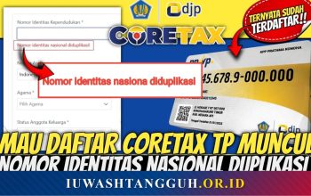 Nomor Identitas Nasional Diduplikasi di Coretax? Ini Penyebab dan Cara Mengatasinya 2026