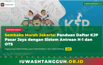 Sembako Murah Jakarta 2026, Panduan Daftar KJP Pasar Jaya dengan Sistem Antrean H-1 dan OTS