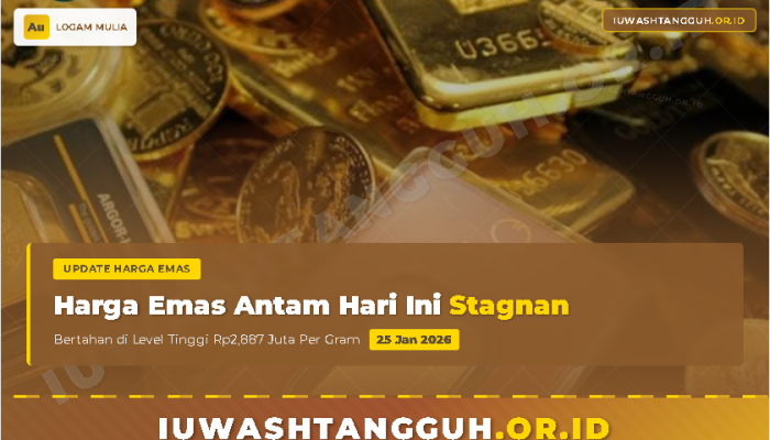 Terbaru! Harga Emas Antam 25 Januari 2026 Masih Rp2,887 Juta, Ini Daftar Lengkap Semua Pecahan