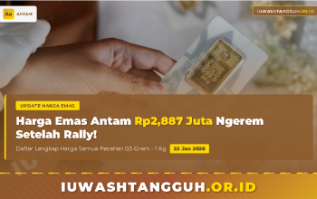 Terbaru! Harga Emas Antam 25 Januari 2026 Masih Rp2,887 Juta, Ini Daftar Lengkap Semua Pecahan