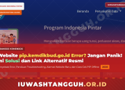 Website pip.kemdikbud.go.id Error? Jangan Panik! Ini Solusi dan Link Alternatif Resmi