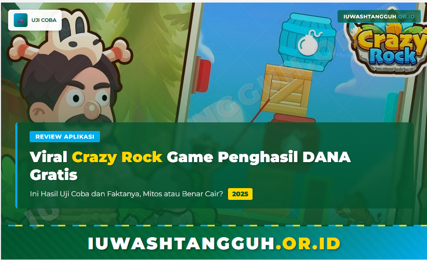 Viral Crazy Rock Game Penghasil DANA Gratis, Ini Hasil Uji Coba dan Faktanya!