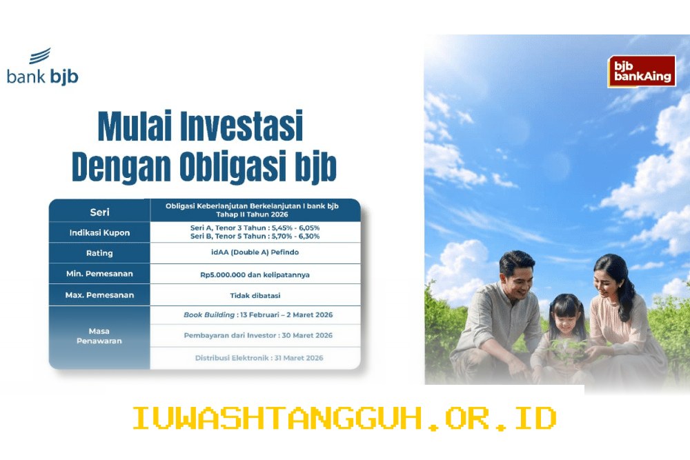 Bank BJB Rilis Obligasi ESG Tahap II 2026 dengan Imbal Hasil Kompetitif