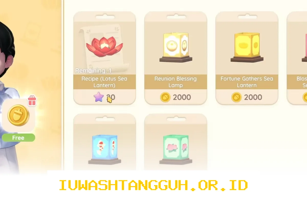 Daftar Item yang Dapat Dibeli di Sea Lantern Store Heartopia Guide