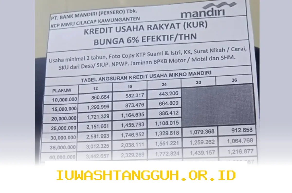 KUR 2026 Bank Mandiri Hadir dengan Plafon Mulai Rp25 Juta, Ini Rinciannya yang Perlu Anda Ketahui!