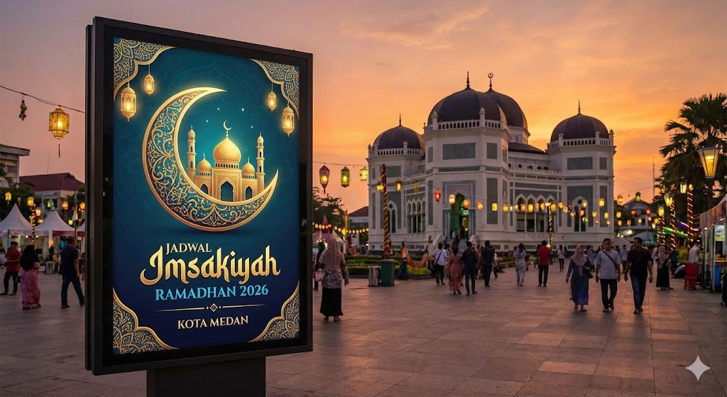 Cek Jadwal Imsakiyah dan Waktu Buka Puasa Kota Medan Ramadhan 2026 Selengkapnya di Sini!