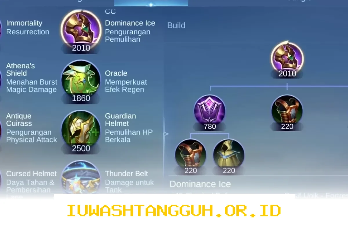 Buff Dominance Ice Mobile Legends Tingkatkan Performa Seluruh Hero Tank dengan Efek Baru