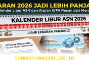 Kalender Libur Lebaran 2026 untuk ASN dan Aturan WFA Resmi dari Menpan RB Perlu Diperhatikan?