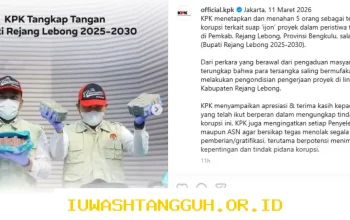 KPK Sebut Lima Orang Jadi Tersangka Kasus Suap Proyek di Rejang Lebong, Bupati Aktif Termasuk di Dalamnya, Ini Cara Penangkapan dan Pengungkapan Modusnya pada Operasi Tangkap Tangan 2026