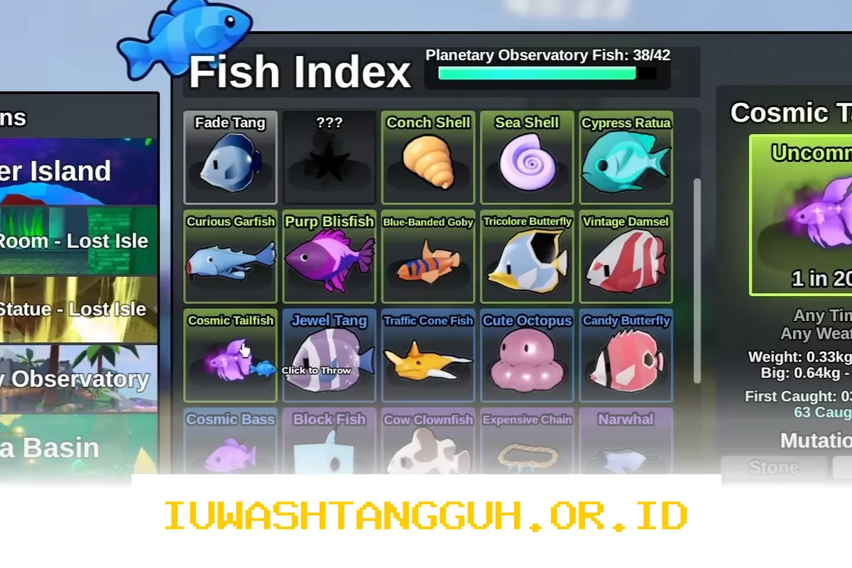 Lokasi Mancing Cosmic Tailfish Fish It Guide Terbaru dan Terpercaya di Indonesia