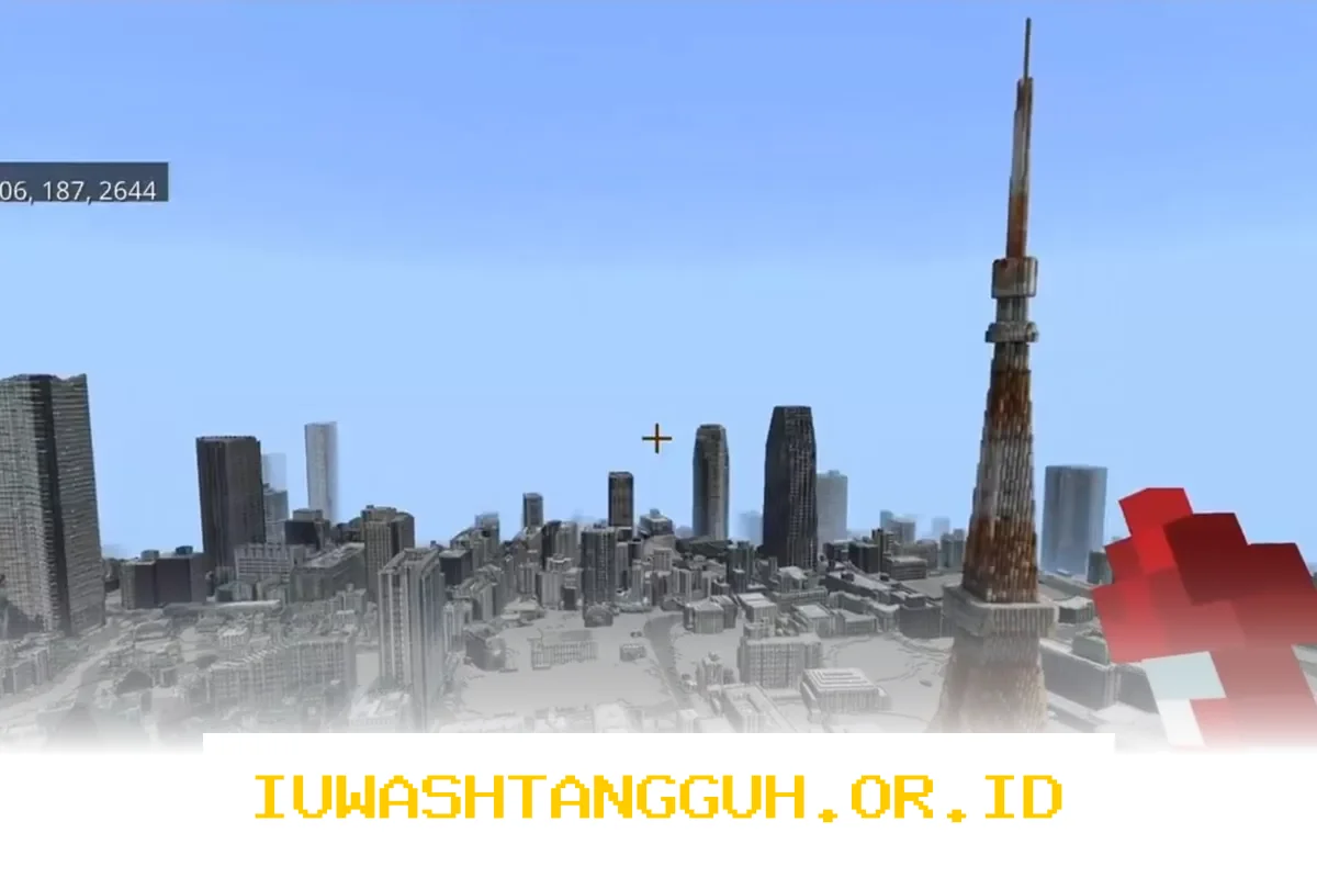 Mahasiswa Jepang Rekonstruksi Kota Tokyo di Minecraft Menggunakan Data Resmi Pemerintah