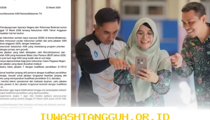Mulai Proses Rekrutmen ASN Kemendikdasmen 2026, Ketentuan dan Alasan Pentingnya Batas Akhir 27 Maret