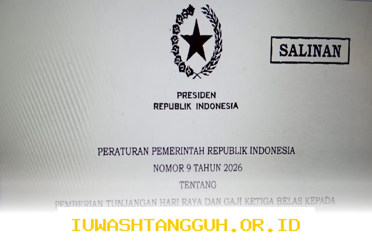 Pemerintah Terbitkan PP No 9 Tahun 2026 untuk Pastikan THR Pensiunan PNS Dibayarkan Lengkap