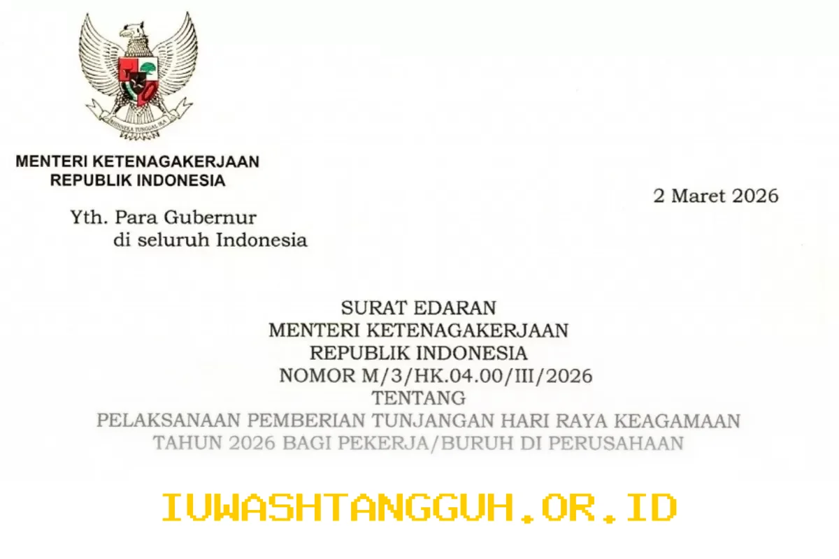 Perusahaan Diminta Segera Cairkan THR 2026 Secara Penuh kepada Karyawan