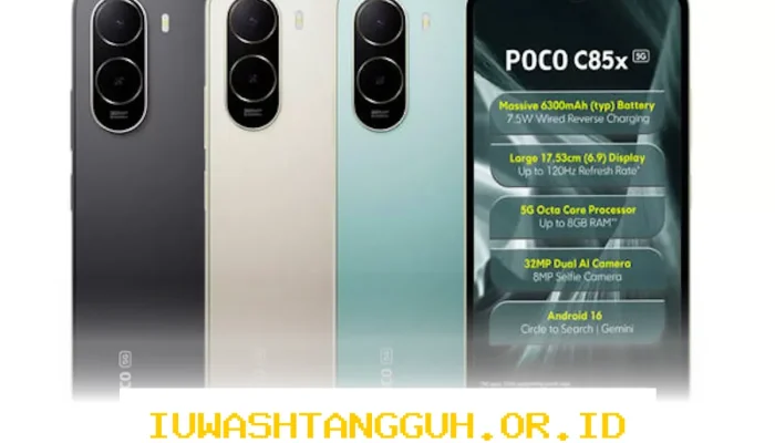 POCO C85x 5G Hadir dengan Baterai Besar dan Harga Terjangkau di Bawah Dua Juta Rupiah