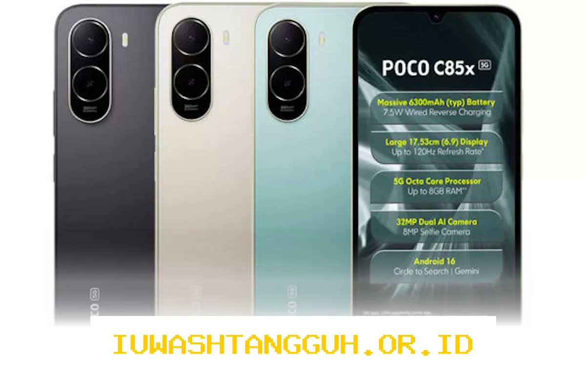 POCO C85x 5G Hadir dengan Baterai Besar dan Harga Terjangkau di Bawah Dua Juta Rupiah