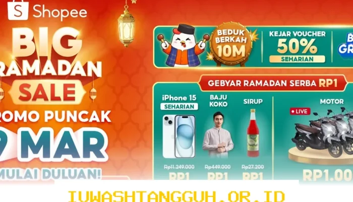 Shopee Hadirkan Promo Menarik untuk Persiapan Lebaran di Puncak Big Ramadan Sale 9 Maret 2026