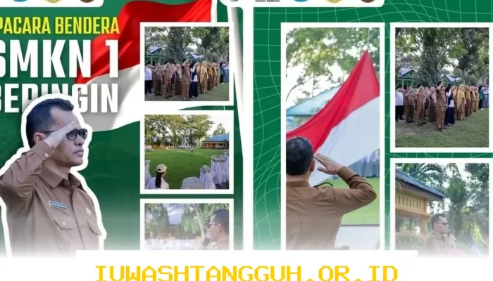Upacara dan Penegakan Disiplin Siswa SMKN 1 Beringin pada Hari Pertama Masuk Sekolah Setelah Lebaran 1447 H