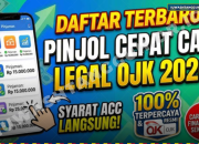 Cair Hari Ini! 8 Aplikasi Pinjaman Online Mudah ACC yang Sudah Berizin OJK