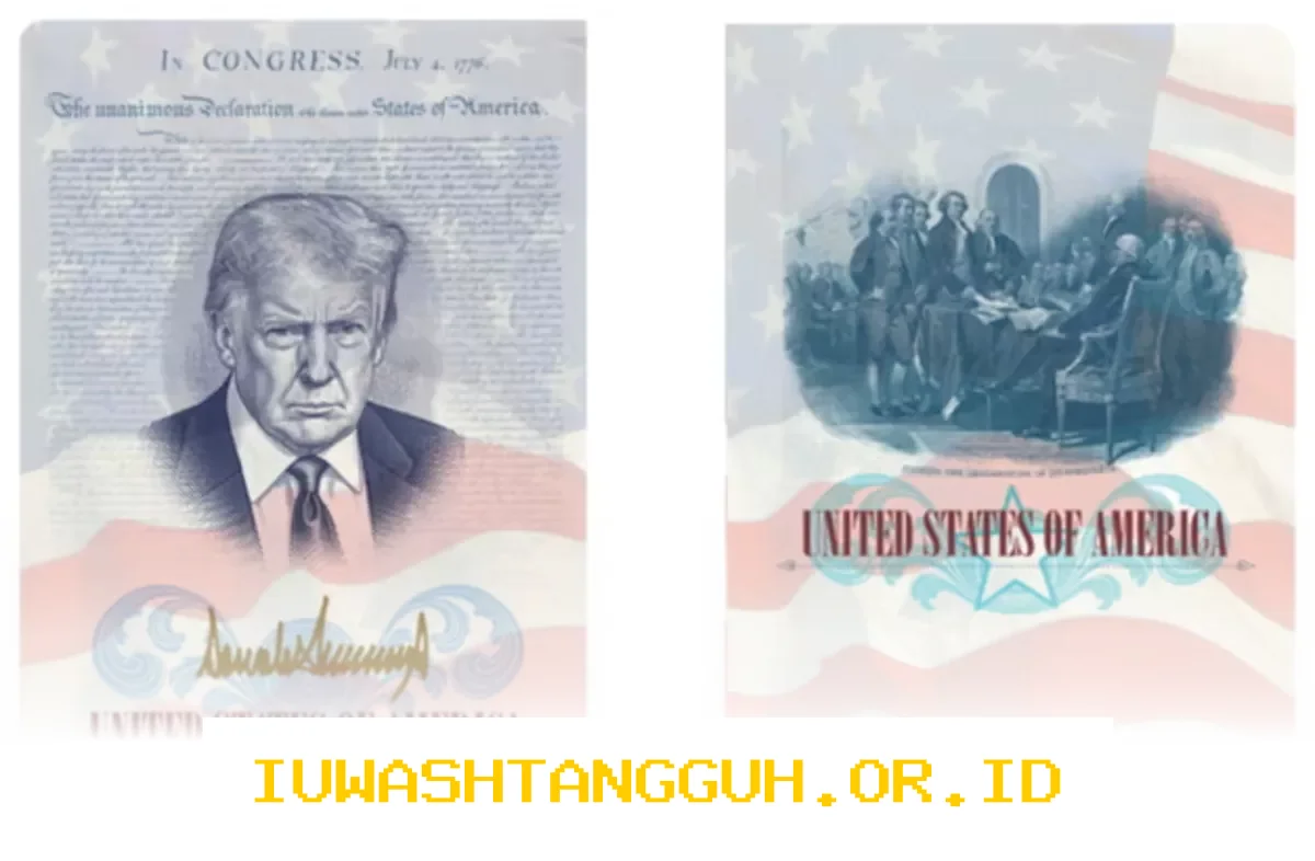 Desain Baru Paspor Amerika Serikat Edisi Khusus Rayakan 250 Tahun dengan Sosok Trump
