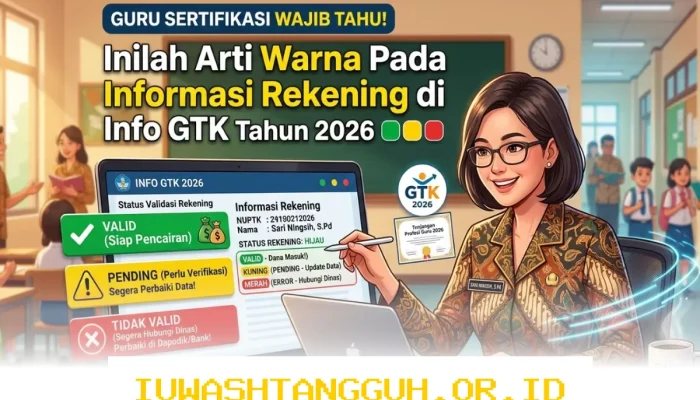 Inilah Arti Warna pada Informasi Rekening di Info GTK yang Wajib Diketahui Guru Bersertifikasi Tahun 2026