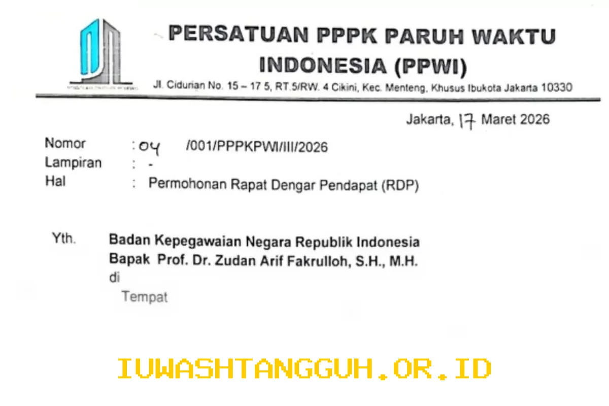 Jadwal Audiensi PPWI dan BKN pada 22 April 2026, Fokus pada Penempatan PPPK Paruh Waktu