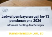 Jadwal Resmi Pencairan Gaji Ke-13 Pensiunan PNS 2026 yang Perlu Diketahui