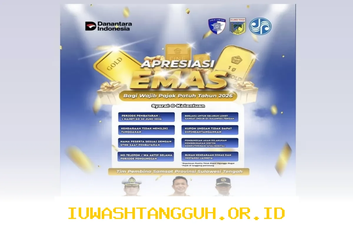 Jasa Raharja Sulteng Beri Apresiasi Berupa Hadiah Emas untuk Wajib Pajak yang Taat Tahun 2026 Ini Rinciannya