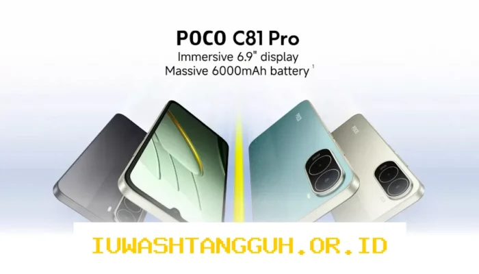 Spesifikasi Lengkap POCO C81 Pro 2026 dengan Layar 6,9 Inci dan Baterai Jumbo 6.000mAh