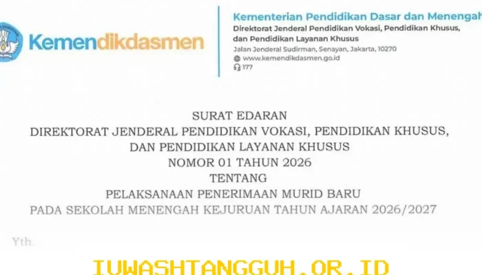 SPMB SMK 2026 Resmi Dibuka, Kemendikdasmen Keluarkan Aturan Teknis Terbaru