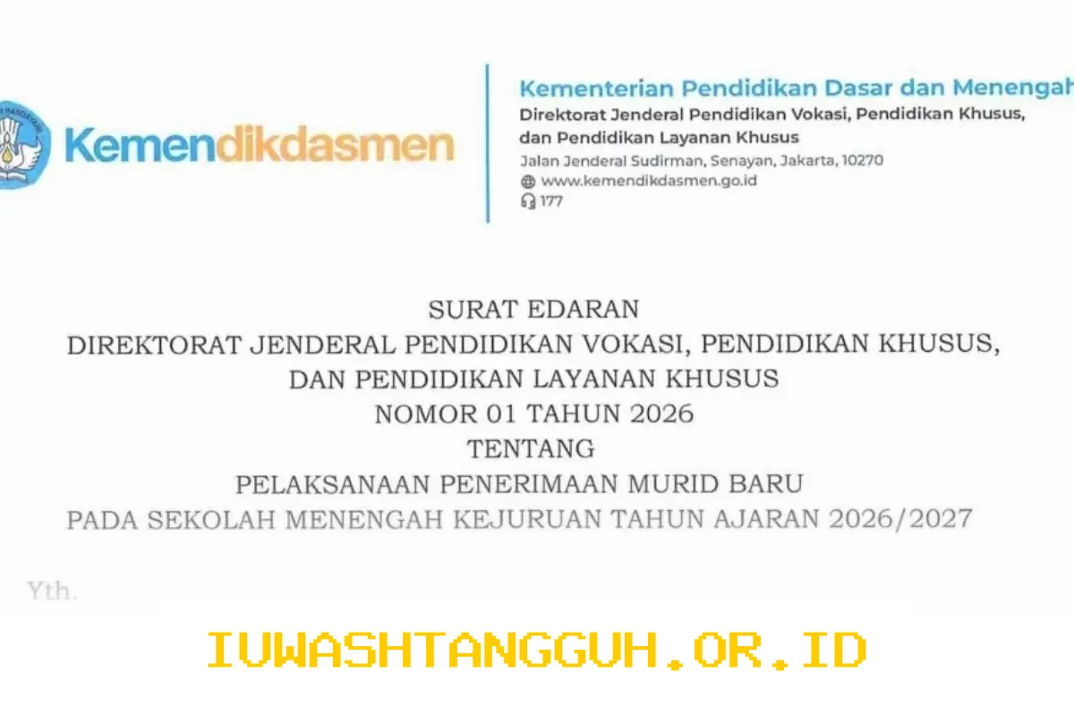 SPMB SMK 2026 Resmi Dibuka, Kemendikdasmen Keluarkan Aturan Teknis Terbaru