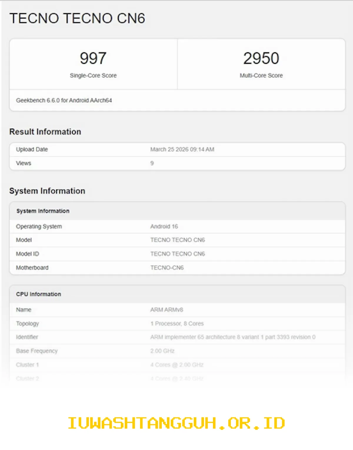 Tecno Camon Slim Terdaftar di Geekbench dengan Chipset Dimensity Generasi Terbaru yang Tangguh