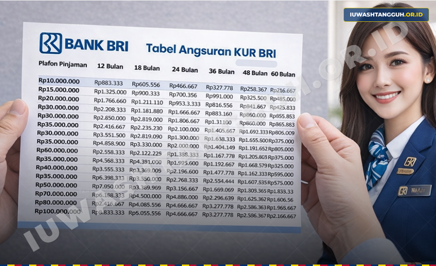 KUR BRI 2026 Bunga 6 Persen, Tabel Angsuran 100 Juta dan Panduan Lengkap UMKM Perintis!