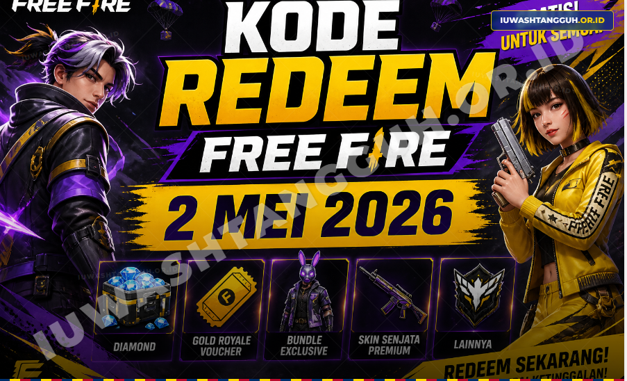 Kode Redeem FF 2 Mei 2026 Terbaru, Klaim Skin XM8 Blizzard Blaze dan Voucher Gratis Hari Ini!