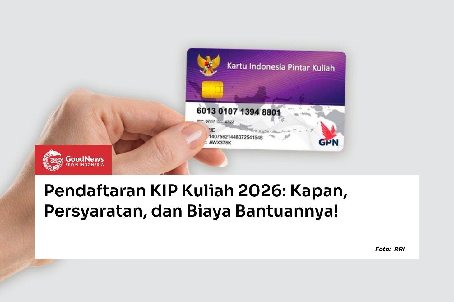Bantuan Dana Pendidikan KIP Kuliah 2026 Berikan Uang Saku dan Bebas Biaya Masuk Kampus