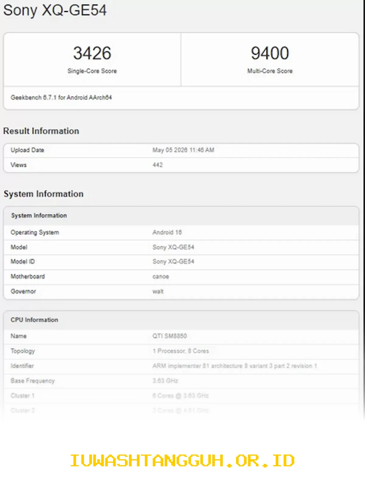 Bocoran Spesifikasi Sony Xperia 1 VIII Muncul di Geekbench dan Amazon Jelang Rilis 2026