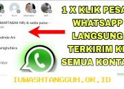 Cara Kirim Pesan WhatsApp ke 1000 Kontak Sekaligus Secara Gratis Update Terbaru 2026
