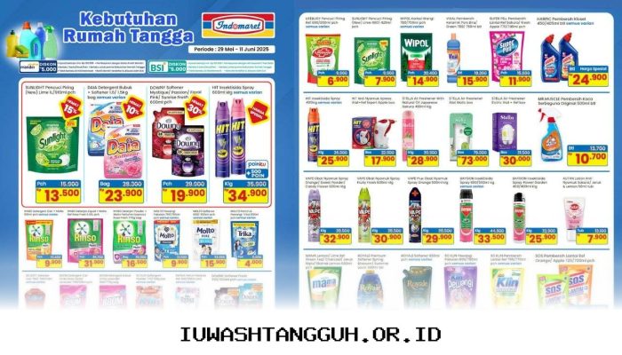 Daftar Potongan Harga Produk Kebutuhan Rumah Tangga di Indomaret Periode 10 Mei 2026