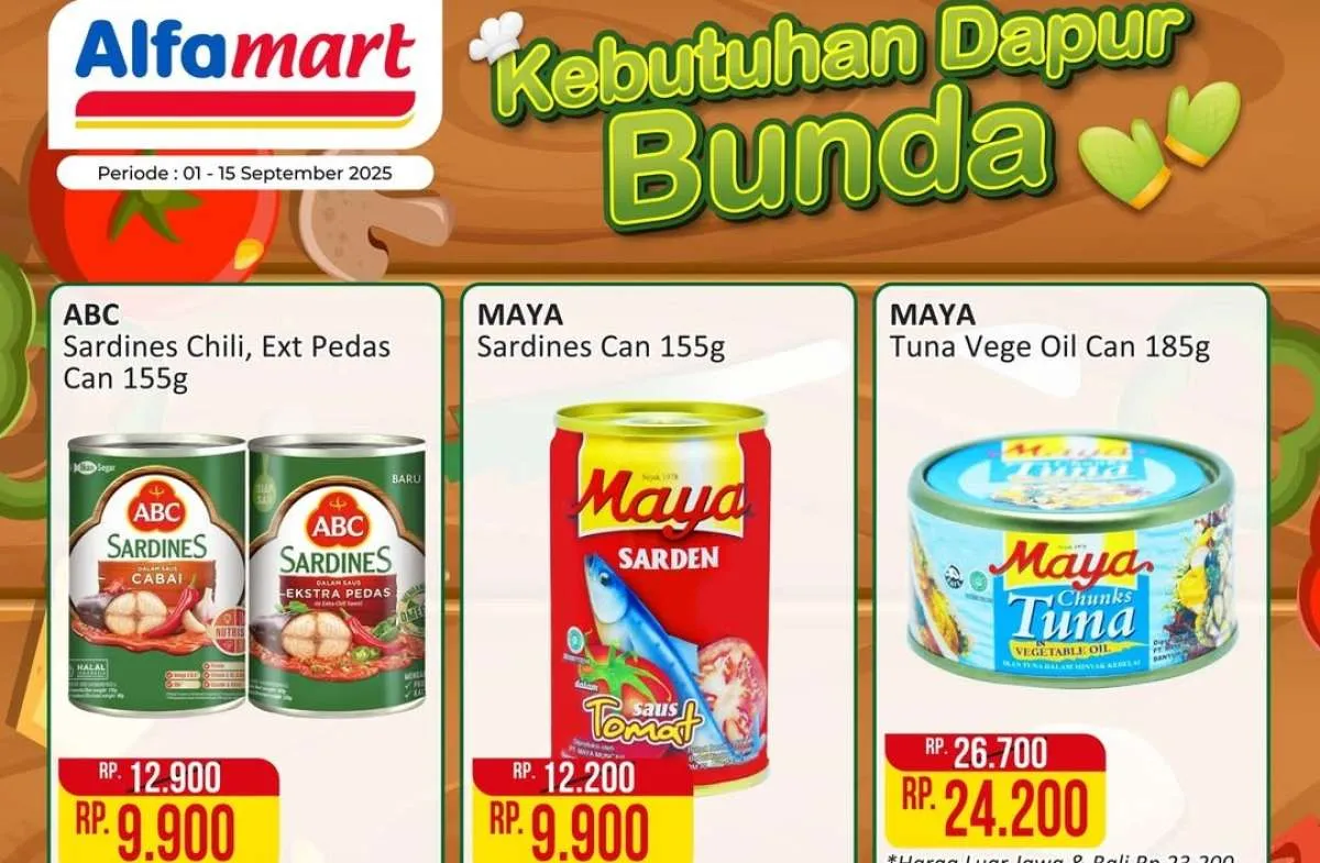 Diskon Hemat 47% Produk Dapur Maggi dan Sarden Fiesta di Alfamart Periode 1 sampai 15 Mei 2026
