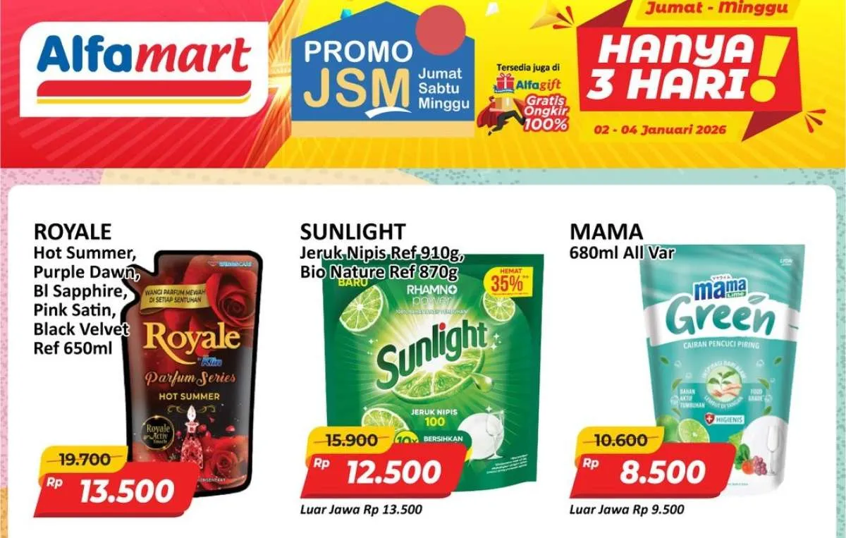 Diskon Hemat 8-10 Mei 2026 di Alfamart untuk Produk Mama Lemon dan Gentle Gen Terbaru