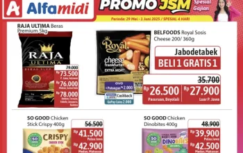 Diskon Spesial 2 Gratis 1 Sosis Keju di Katalog Promo Alfamidi Hemat 11-17 Mei 2026